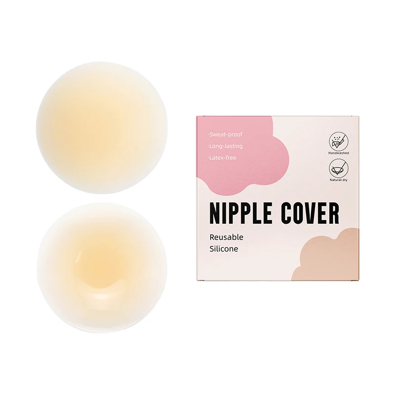 INVISFEEL comfortable and breathable cakes nipple cover silicone bar breast lifting nipple pad seamless invisible breast cover
