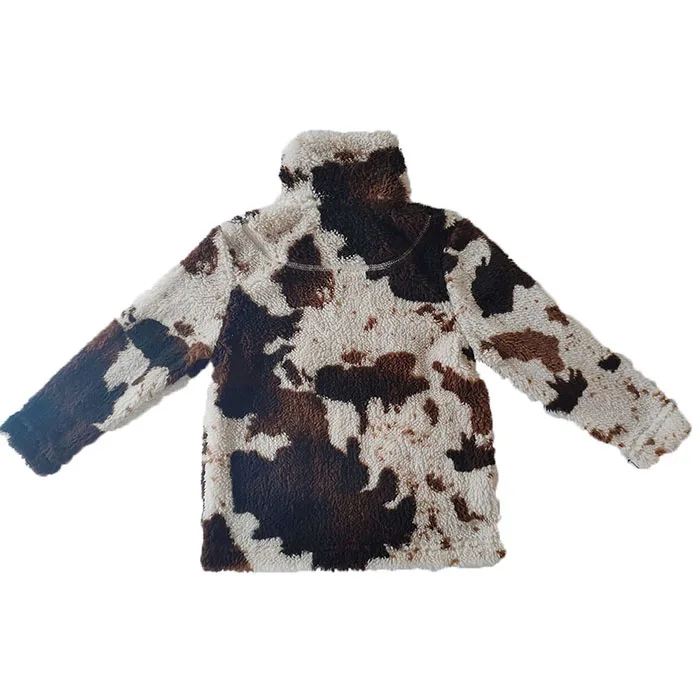 Factory Direct Sale Winter Family Matching Outfits Mommy and Me Cow Gain Printed