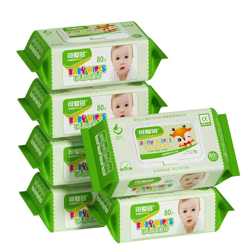 Custom Wholesale Thick Organic Biodegradable Bamboo Wet Wipes For Baby Logo