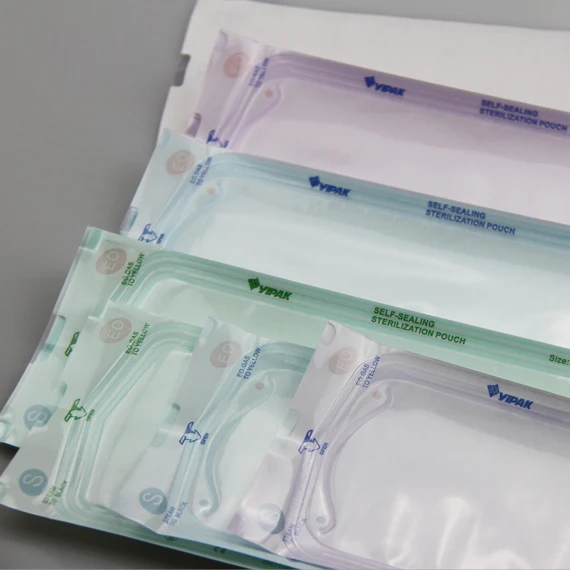 Self Sealing Sterilizer Pouch  Sterilization Pouch Roll sterilizer for Medical Packaging