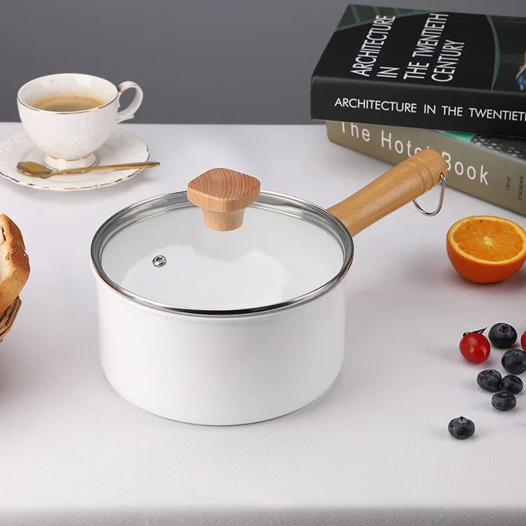 Wholesale Custom Kitchen set pots Utensils Aluminum Alloy Cookware Set with Wooden Handle Soup Wok and Casserole for Gas Stove