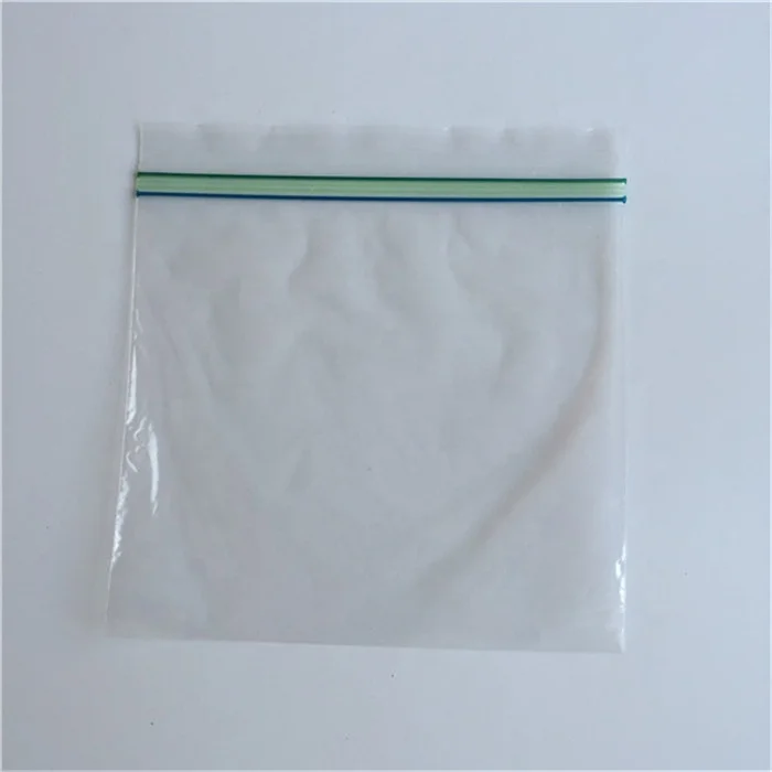 
Eco Friendly Clear Poly LDPE PE Transparent Zipper Double Zipper Food Storage Bag 