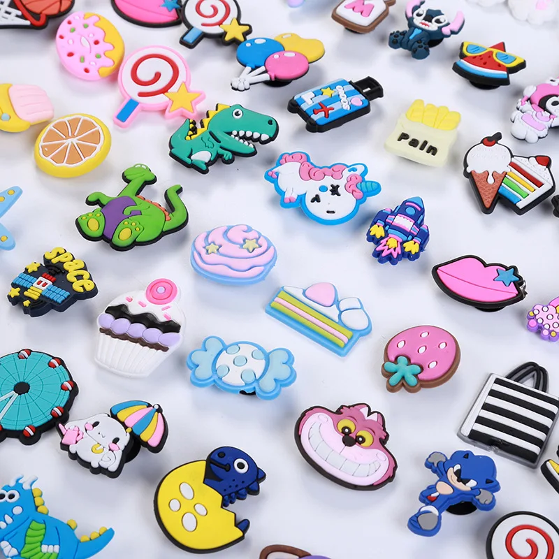 Wholesale custom PVC shoe charms  DIY shoe charm accessories personalized cartoon style decoration clog