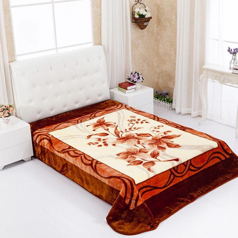 
HOT!Tender Touch double ply 4.5kg/5kg/55kg Korean style mink blankets 