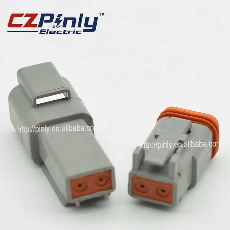 2 Pin Female Waterproof Auto Connector AT06-2S DT06-2S