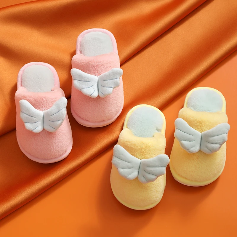 Indoor Slippers Warm Plush Home Slipper Anti Slip Autumn Winter Shoes House Floor flats Fur Slippers