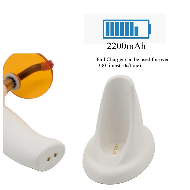 Colorful Led Curing Light Dental 5W Blue Wireless 1500mW Cured Resin Lamp  Laboratory Equipment