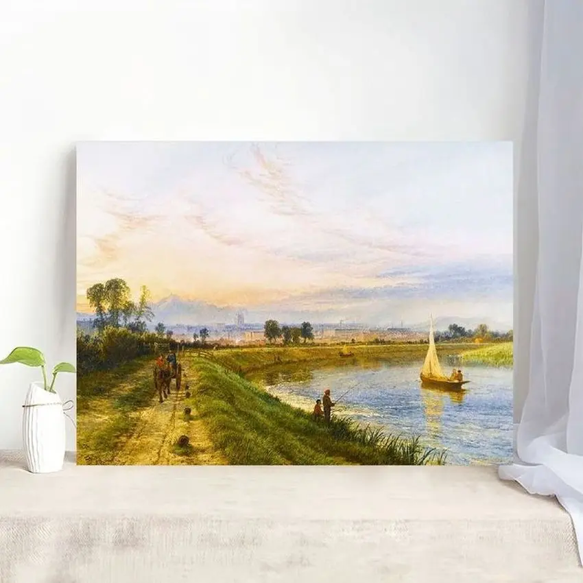 reasonable price landscape painting Wild Landscape Oil Painting Decoration Wall Art Printing Canvas