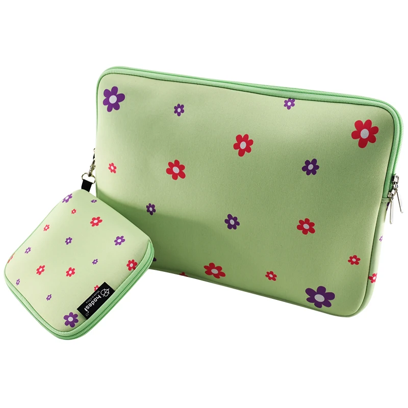 13 inch laptop sleeve  with charge case,Sublimated  neoprene laptop  bag