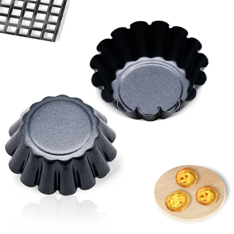 hot selling fruit pie plate pudding pie stainless steel baking cupcake cookie cake egg tart mould