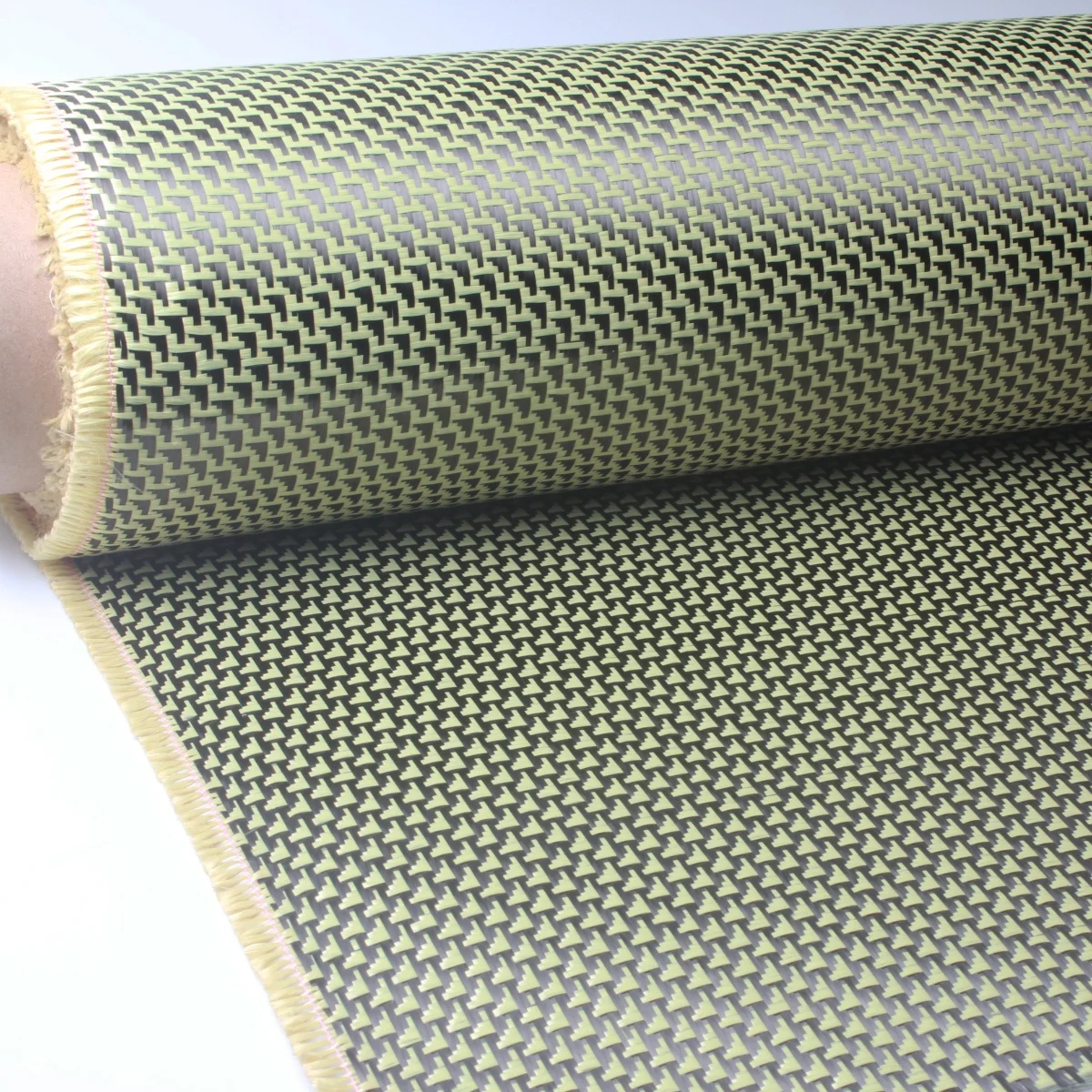 260g/m2 Aramid 1500D 3K Carbon Fiber Plane Pattern Hybrid Woven Fabric