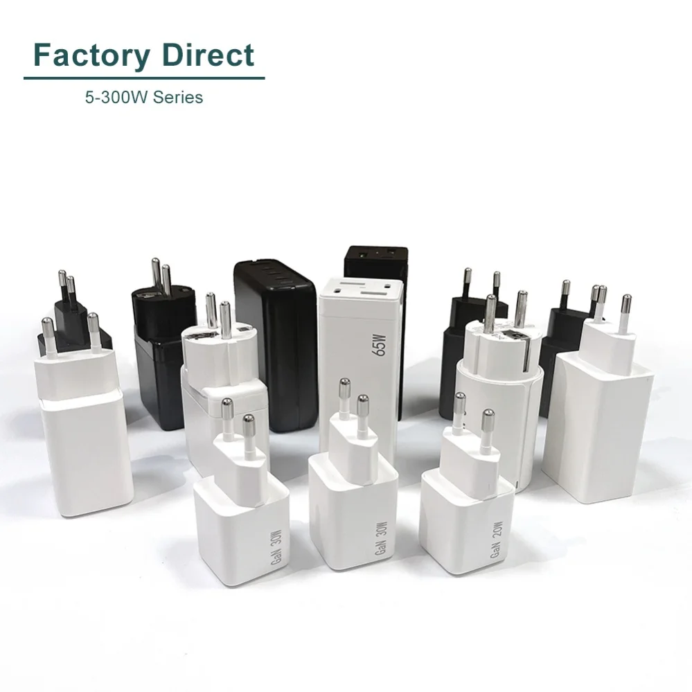 EAC CE 20W 25W 30W 35W 45W 65W 100W 140W 240W Wall Type C Phone Usb GaN Fast Charger For iPhone Samsung Apple