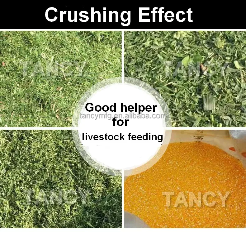 animal feed processing machine Cutter Chopper for Hay Crop Straw Silage Grass
