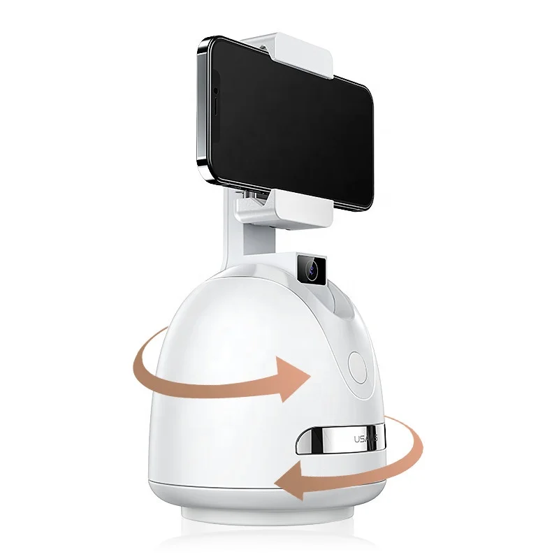 USAMS ZB239 Dropshipping Products 2021 360 Tracking Mini Tripod Rotation Mount Stand Auto Face Phone