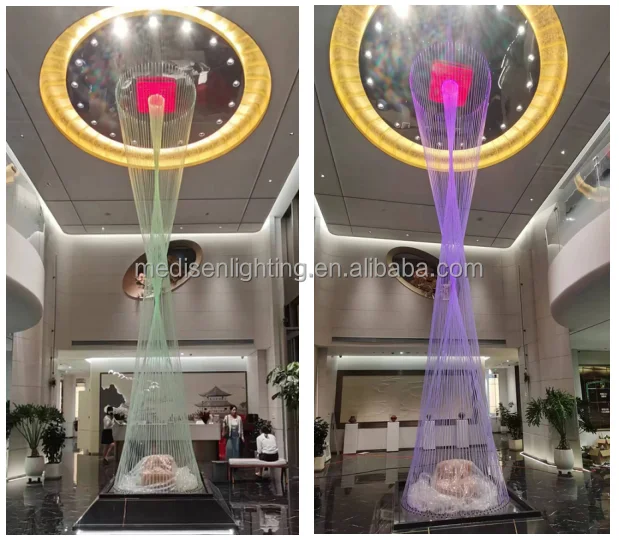 6mm  mma  good price   side end  glow lighting fiber optic lighting cable for  cafe bar hotel decoration