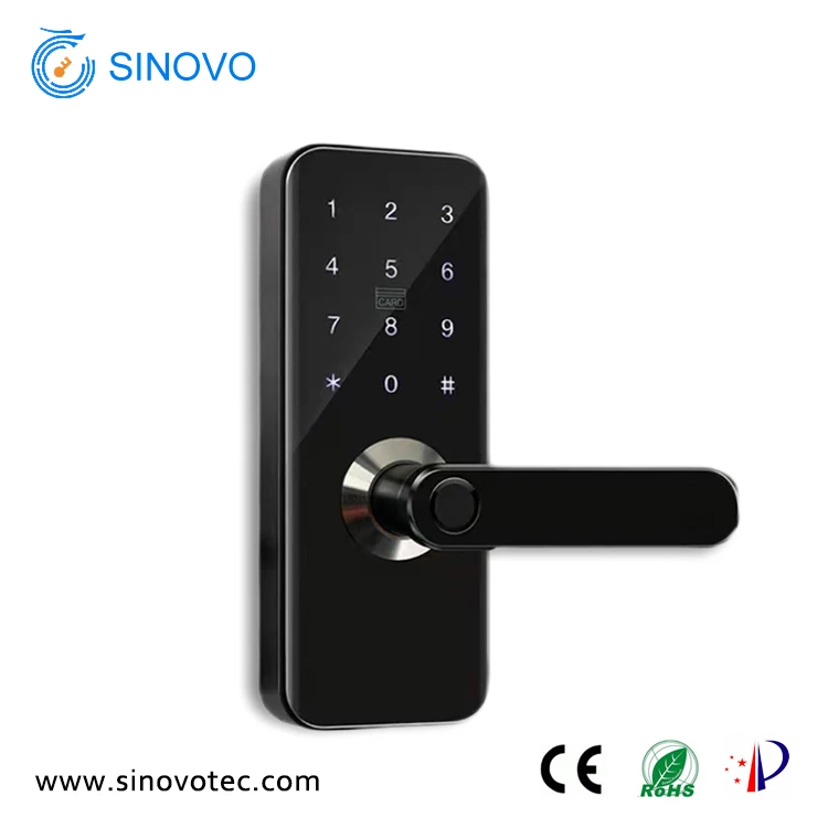 Hot Sale High Quality Waterproof Weatherproof Wifi APP Fingerprint Code Smart Electronic Door Lock for Wood Door