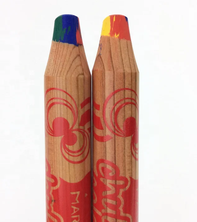 Новинка пухлый Радужный карандаш 4 в 1 однотонный акварельный