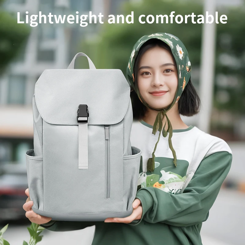 High Quality Recycled Canvas Travel Backpack Casual Sport Outdoor Hiking Waterproof Feature Unisex String Closure Laptop Use