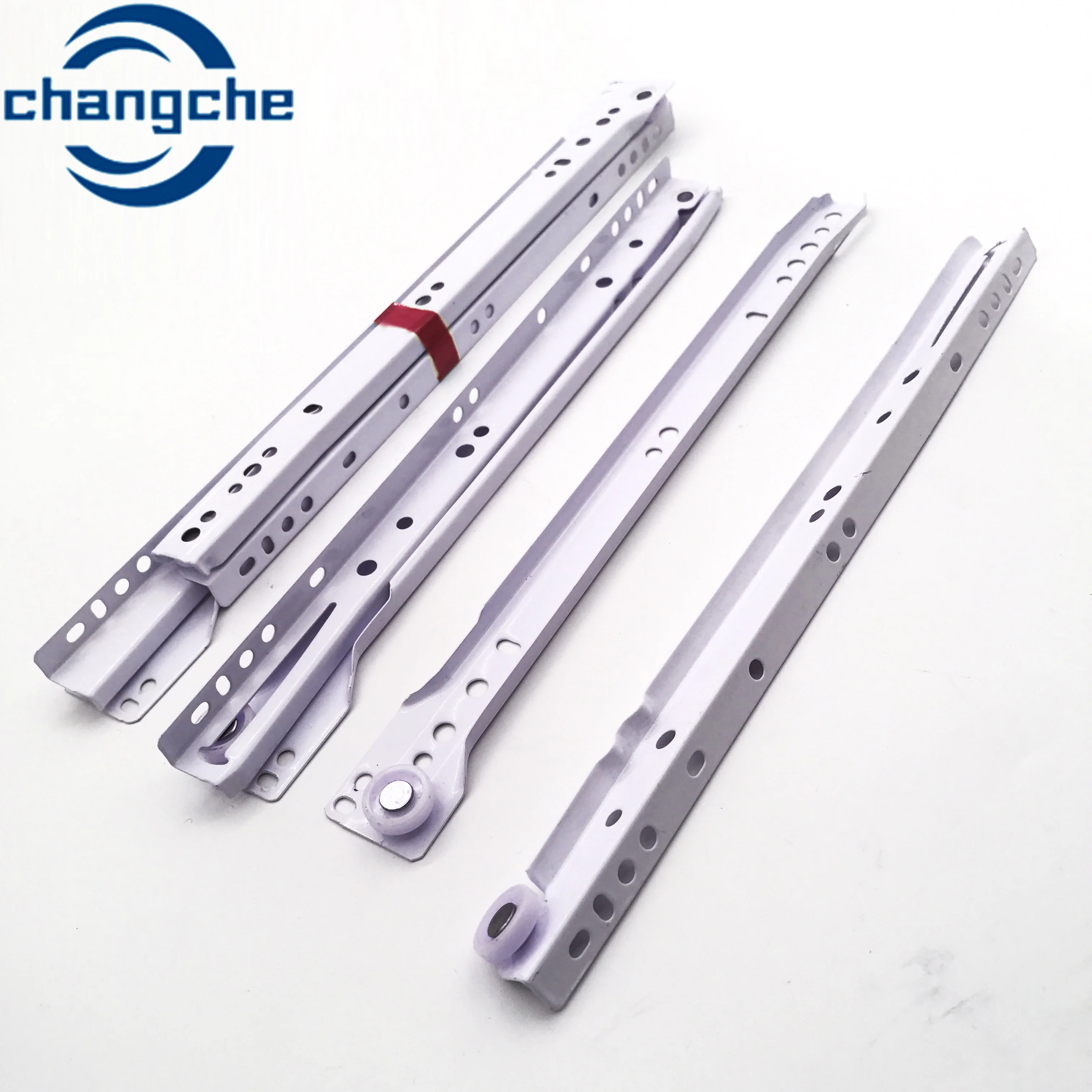 Staircase Bottom Cabinet Locker Bottom Slide Rail Load-Bearing Guide Rail Three-Section Pull-Out Rail Thickened Slide