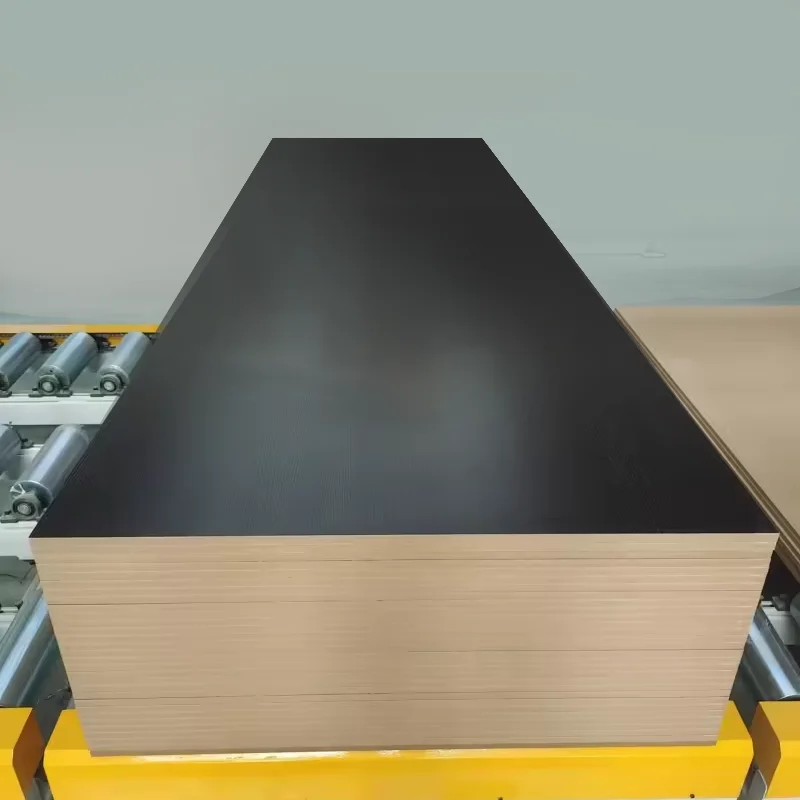 High quality 3mm 4mm 5mm 6mm 9mm 12mm 15mm 18mm black melamine laminated  coated mdf board