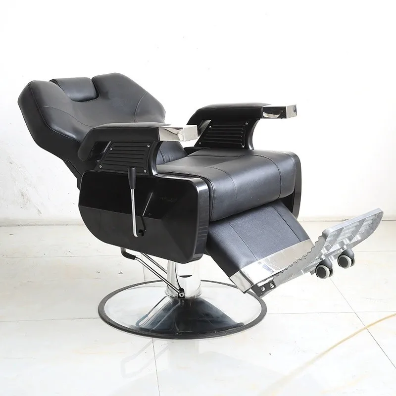 Оптовая продажа, принадлежности для парикмахерской, кресло для бритья, салонная мебель, современный черный парикмахерский стул