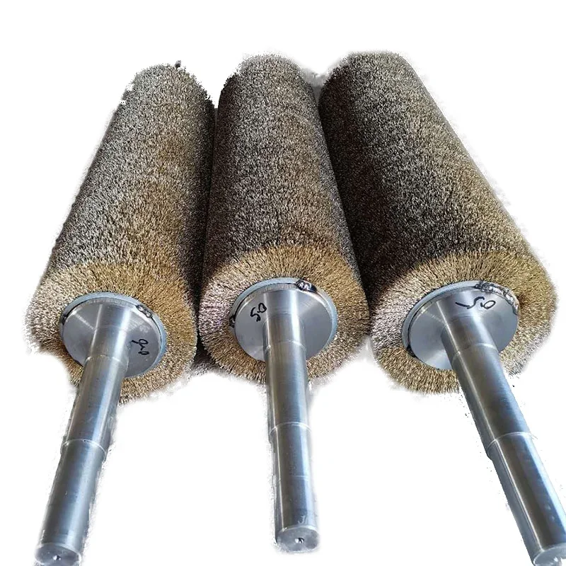 Industrial Metal Spring-loaded Brush With Stainless Steel Shaft