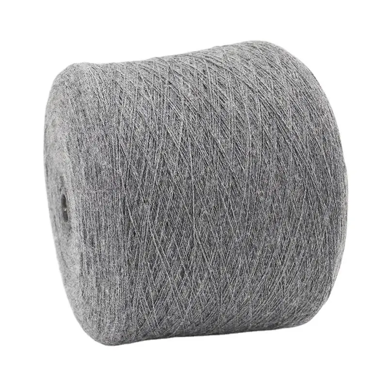Cheap Wholesale  High Quality BlendedarnYarn 28NM/2 70%Polyester Bulk 30% Acrylic yarn Color Spun Flower Grey Sweater Yarn