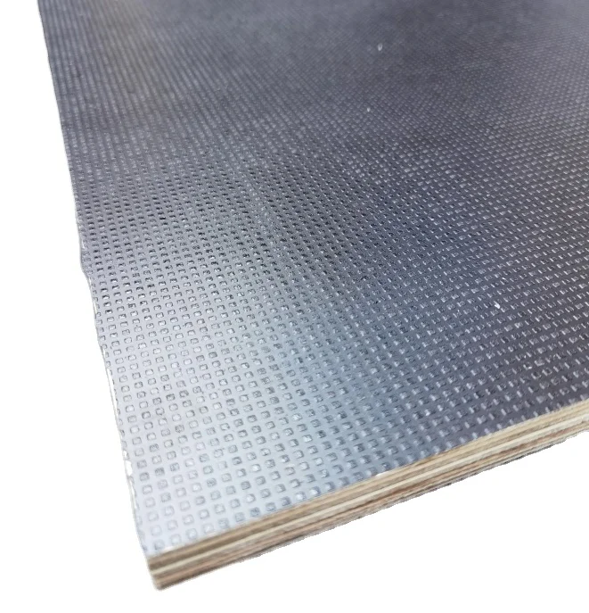 Anti-Slip Film Faced Plywood 4 Shapes Black Film 4x8 9mm Thickness WBP Glue for Outdoor Usage Decoration Brown Face/Back