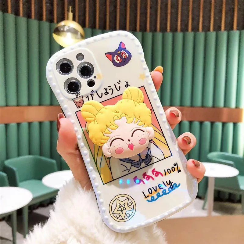 
Japan Lovely Sweet Cute Carton Style 3D Phone Case Protective Cover for Iphone X XS XR 11 12 MAX PRO 
