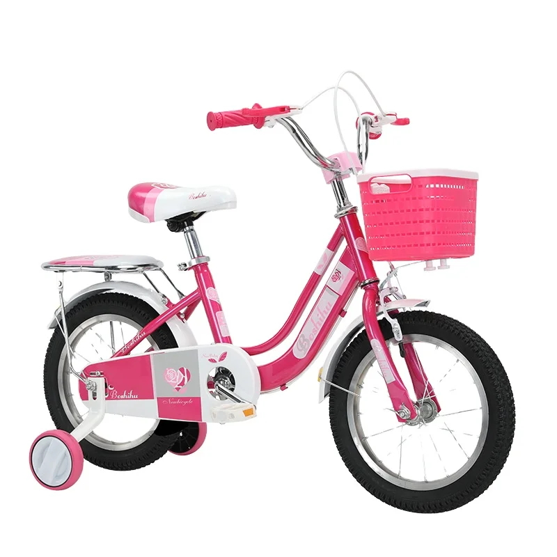 China Wholesale Princess Girls Pink Bikes 12/16/18/20/22 inch Teenager Folding Bicycle with Backseat
