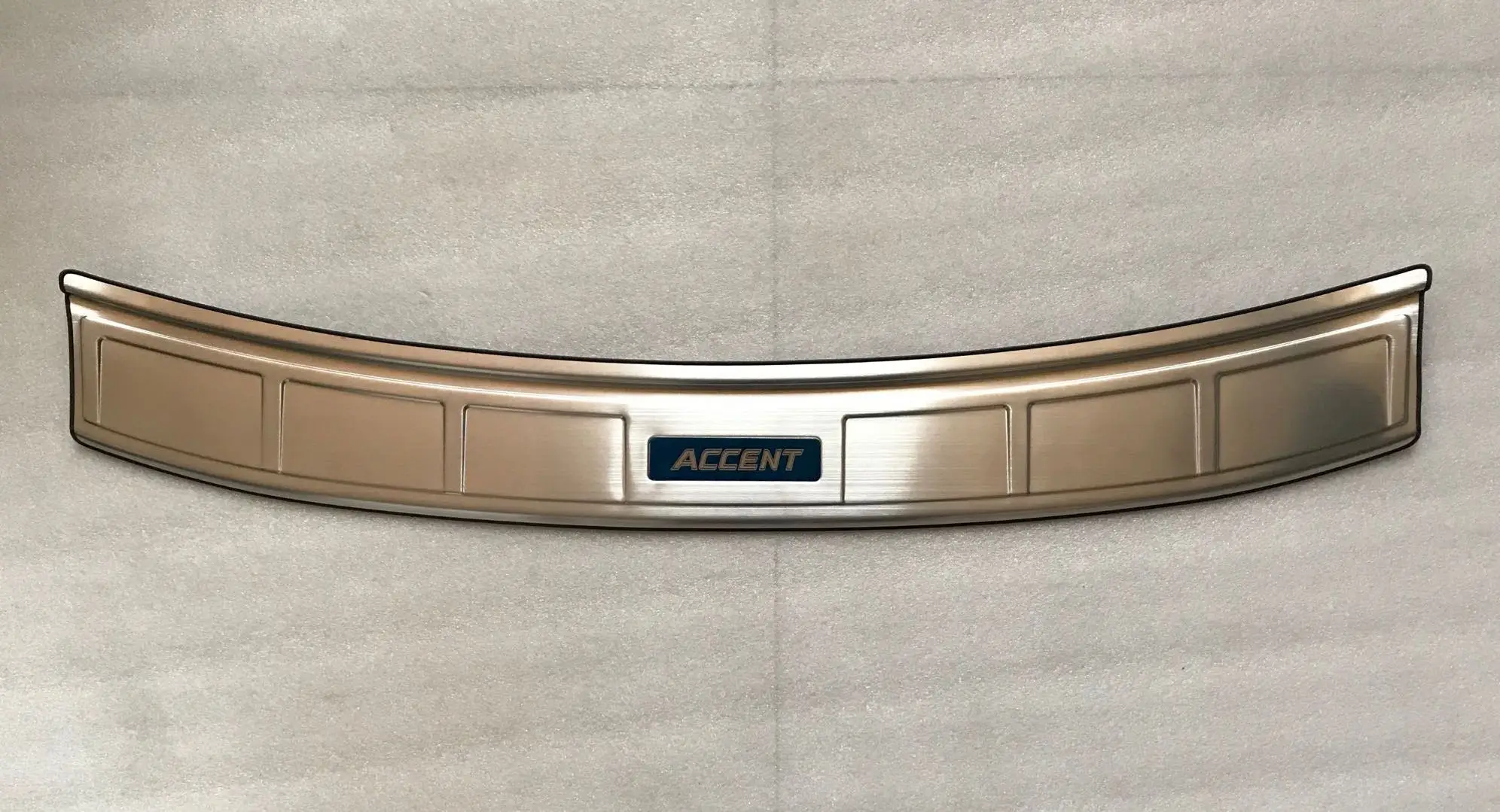 Hot Sales Other Exterior Accessories 3D Stainless Steel Rear Bumper Guard Protector Plate for Hyundai Accent