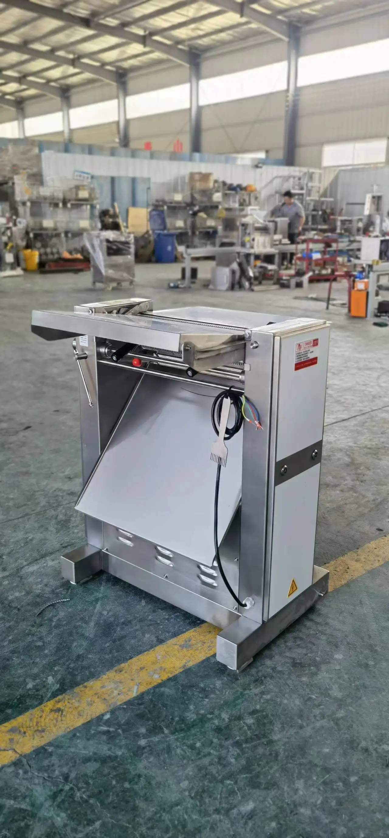 GOOPIKK Food Grade 304 Stainless Steel Electric Automatic Shawarma Raw Meat Slicer Sheeter for BBQ Shop Shawarma Kebab Making