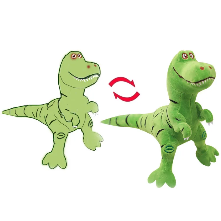 Custom INS Nordic Style Cute Stuffed Animal green Dinosaur dragon Plush Toys for Boys and Girls 3 Years Old Up Gifts for Kids