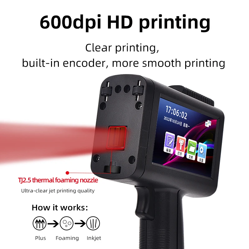 M80 plus QR-код штрих-код Дата истечения срока годности этикетка портативный струйный принтер 25 4 мм со съемной ручкой