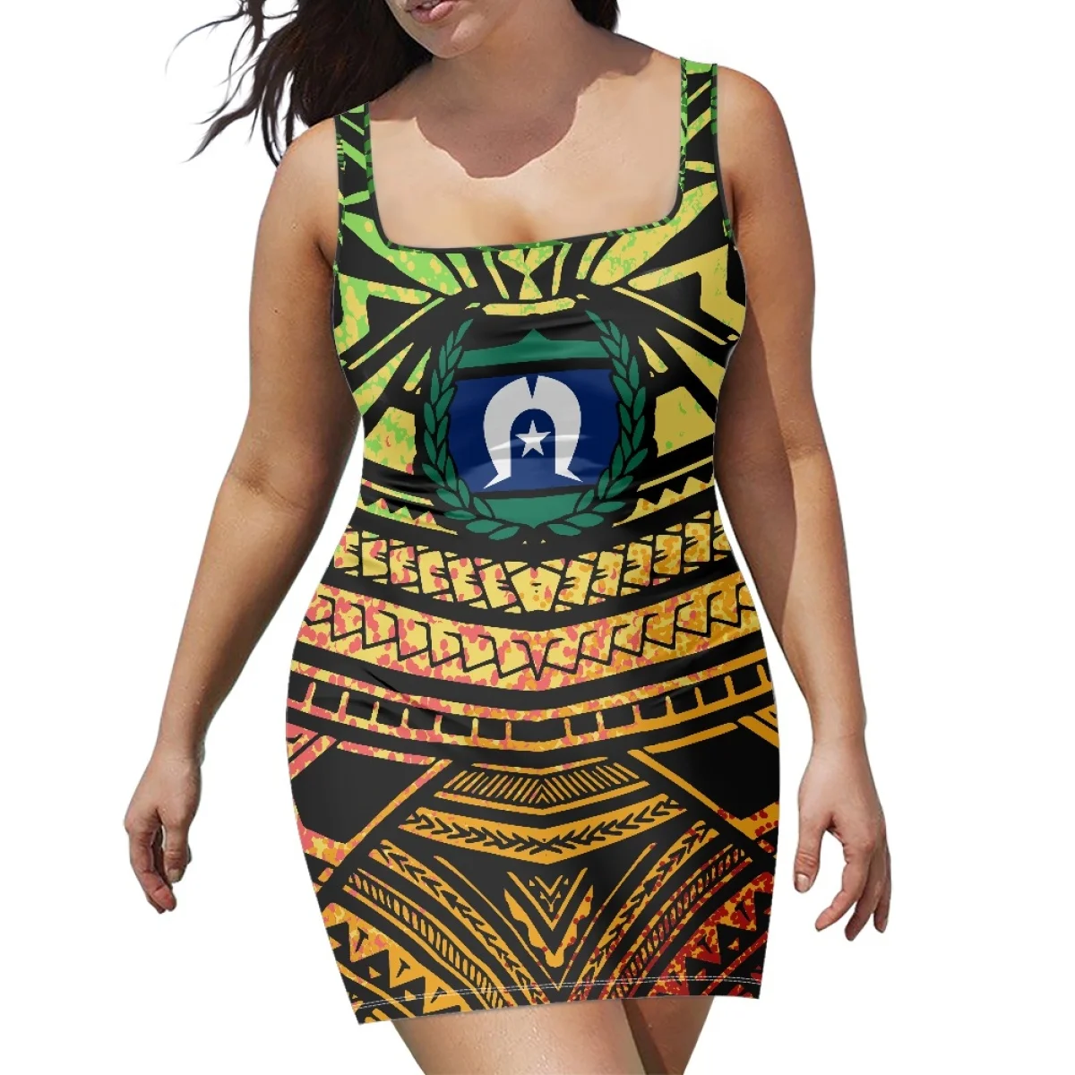 New Summer Party Dresses Women Custom Print Dress Plus Size Polynesian Torres Strait Islands Dresses Sublimation Print Clothing