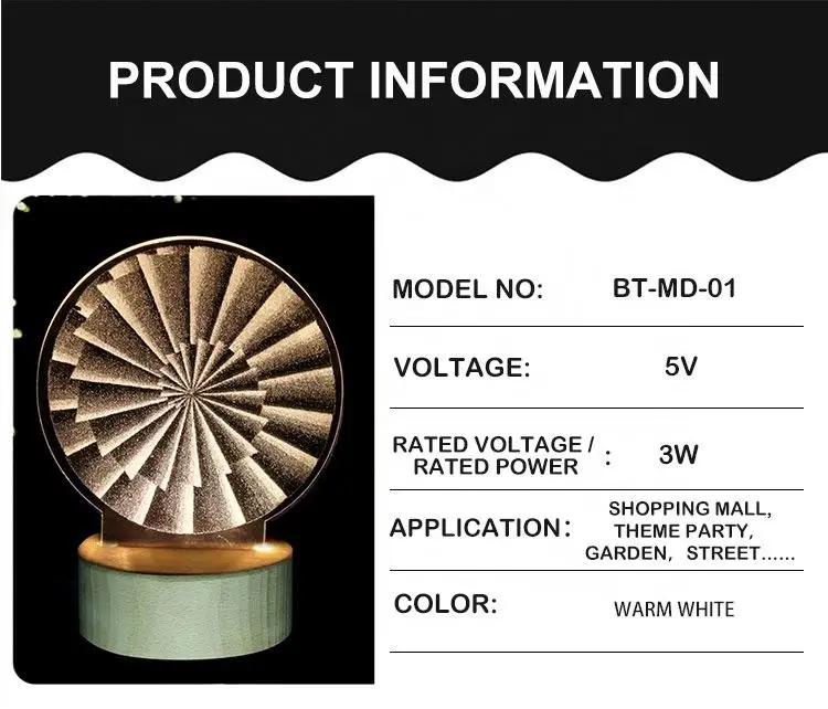 Plug In Buy Base Usb 3D Moon Lights Led Simple Style Night Light