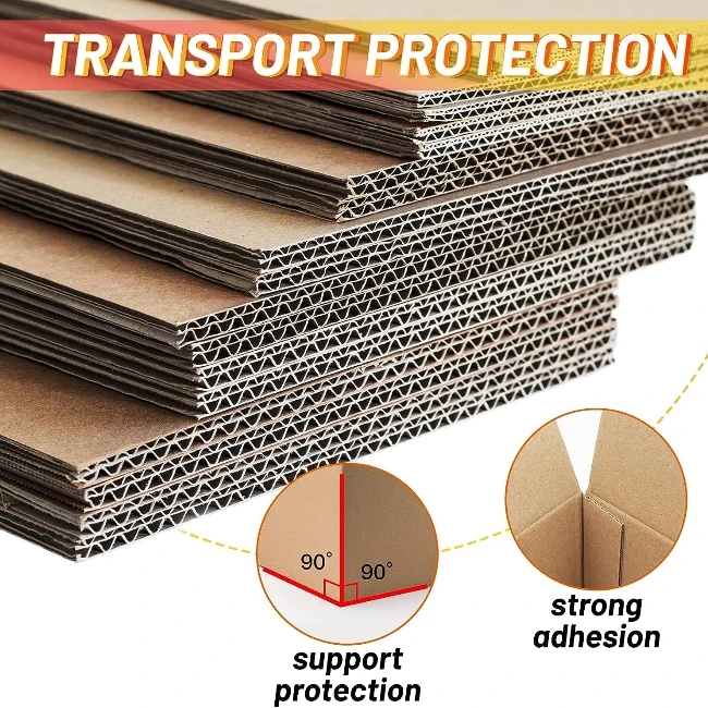 Cardboard Shipping Box Custom Brown Corrugated Cardboard Moving Box Packing Boxes for Moving Business Mailing Package Heavy Duty