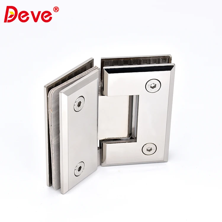 Quality Stainless Steel Heavy Duty Shower 135 Degree Glass to Glass Door Hinge Clamp