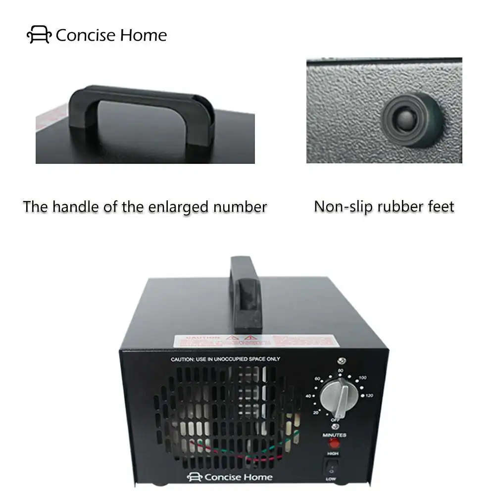 Ace Sea 10000mg Industrial O3 Home and Hotel Air Purifier Black Deodorizer Commercial Car Ozone Generator