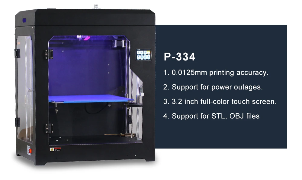 PENOBON 3d printer large size  with 3D 1.75mm filaments printer  forming size  300*300*400mm with  FDM 3D printer