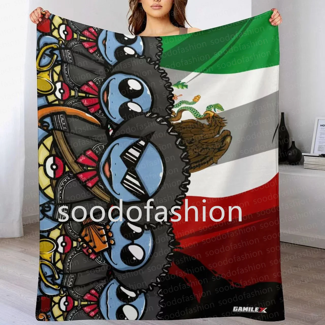 Wholesale Customized new cartoon Red heart Valentine Sublimation Super Soft flannel blanket Throw 4 seasons blankets