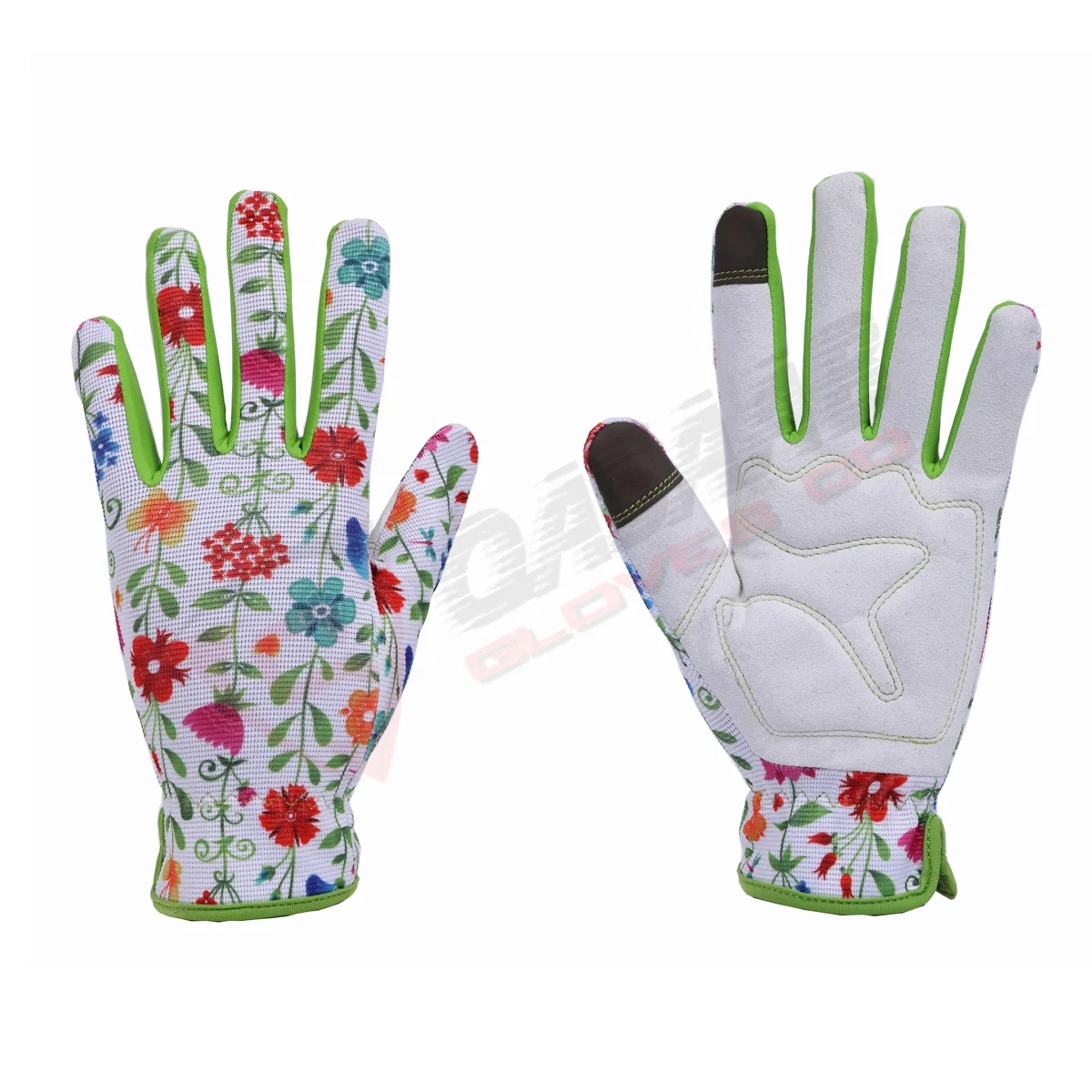 Breathable Polyester Pu Leather Working-Safety General-Purpose Gardening Gloves With Touchscreen Planting-Working
