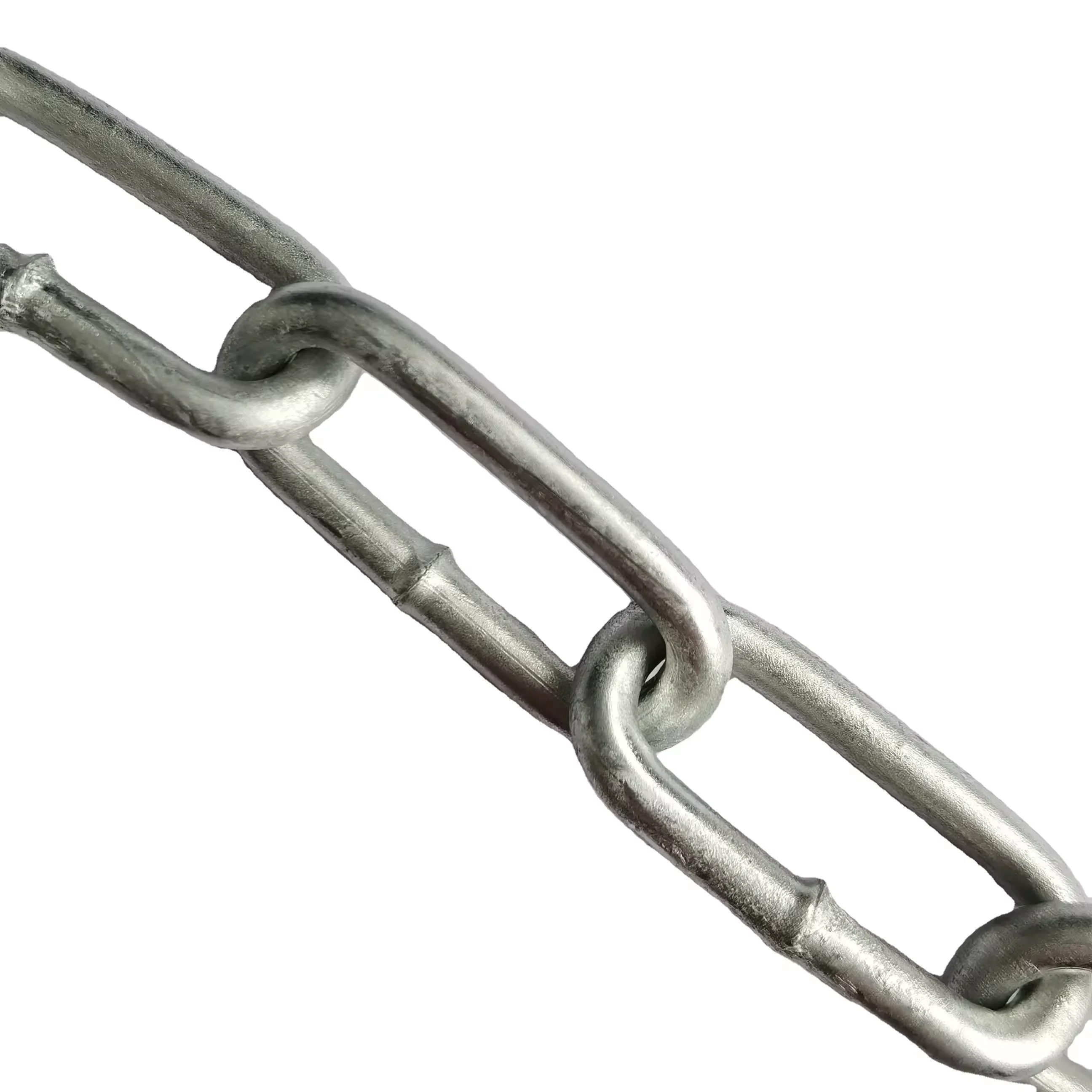 Q235/Q195 Galvanized Steel 2MM 3MM 4MM 5MM 6MM 7MM 8MM 10MM 12MM DIN5685C Long Link Chain