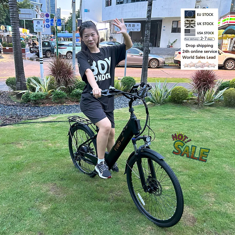 CS20 VOMO Skinny spining bike EU warehouse Factory Direct Price Step Through skinny Tire Ebike 250w Motor Ebike