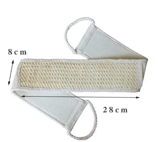 Eco Friendly Loofah Linen Bath Sponge Body Exfoliating body Scrubber Natural Shower Body Bath Scrub