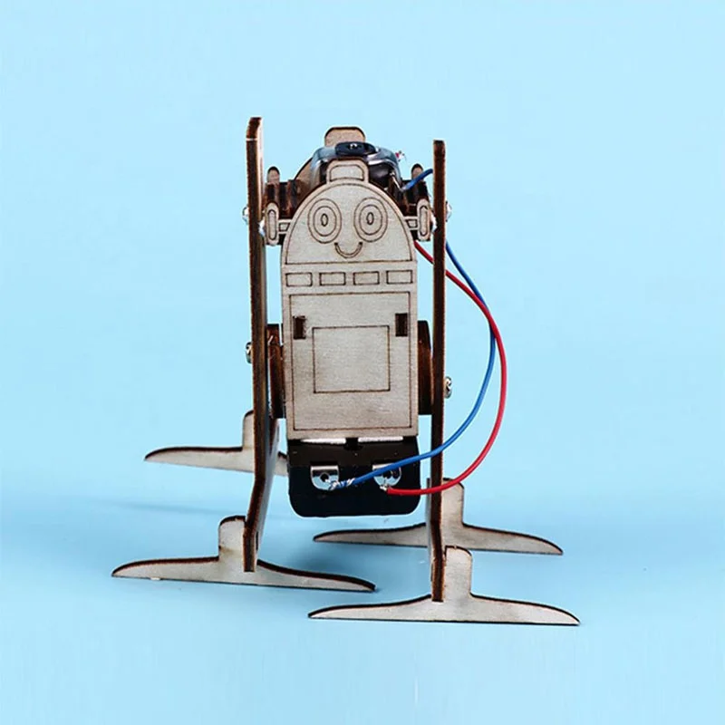 DIY Electric Assemble Walking Robot Kit Education Science Experiments Toys Invention Kids