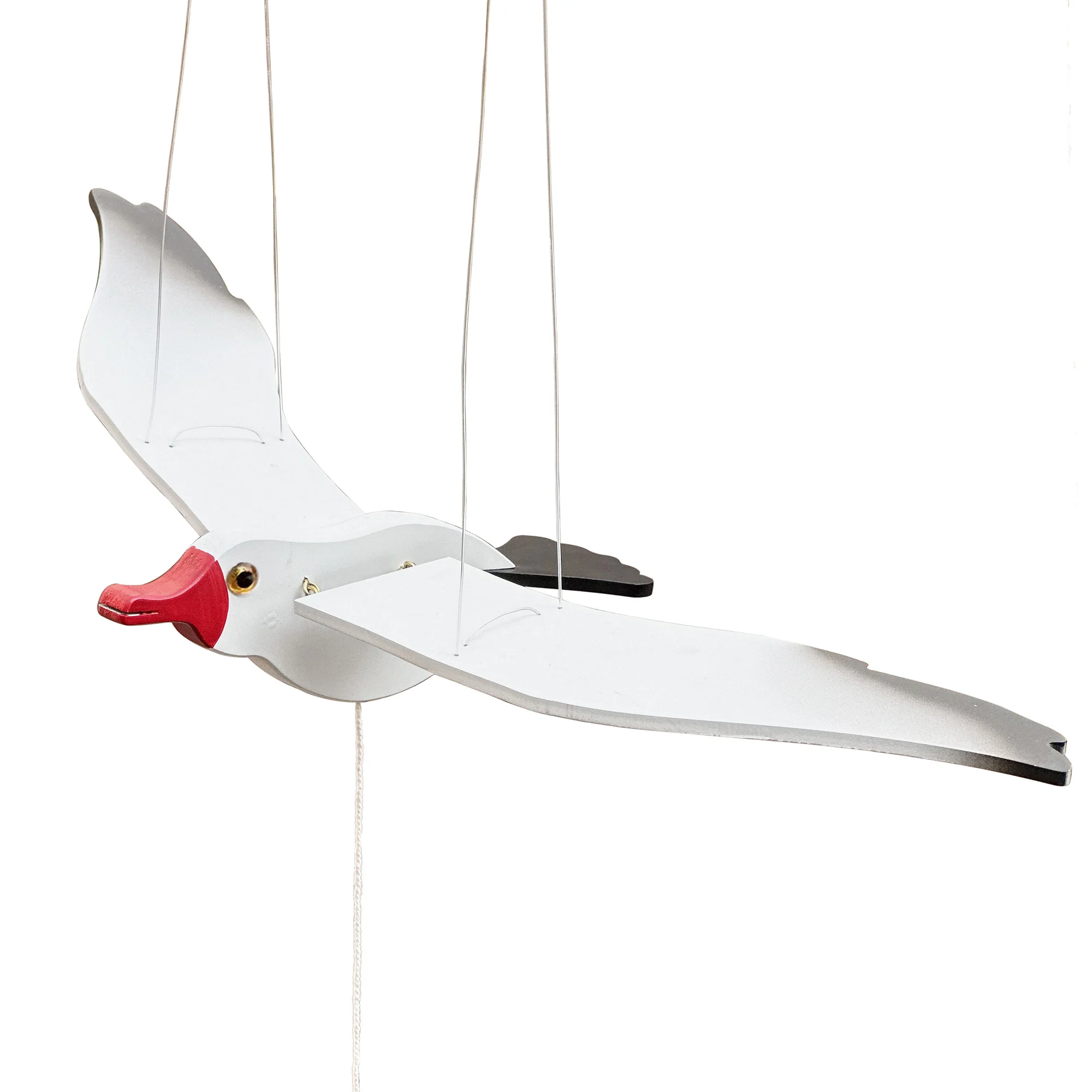 Decor hanging mobile nautical decor nursery bird drops suitable for patio balcony wedding parties wooden flying seagull toys