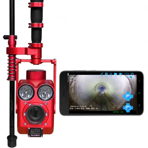 sewer manhole pipeline inspection camera with wireless contact 360 degree Drain Video Pipe Camera