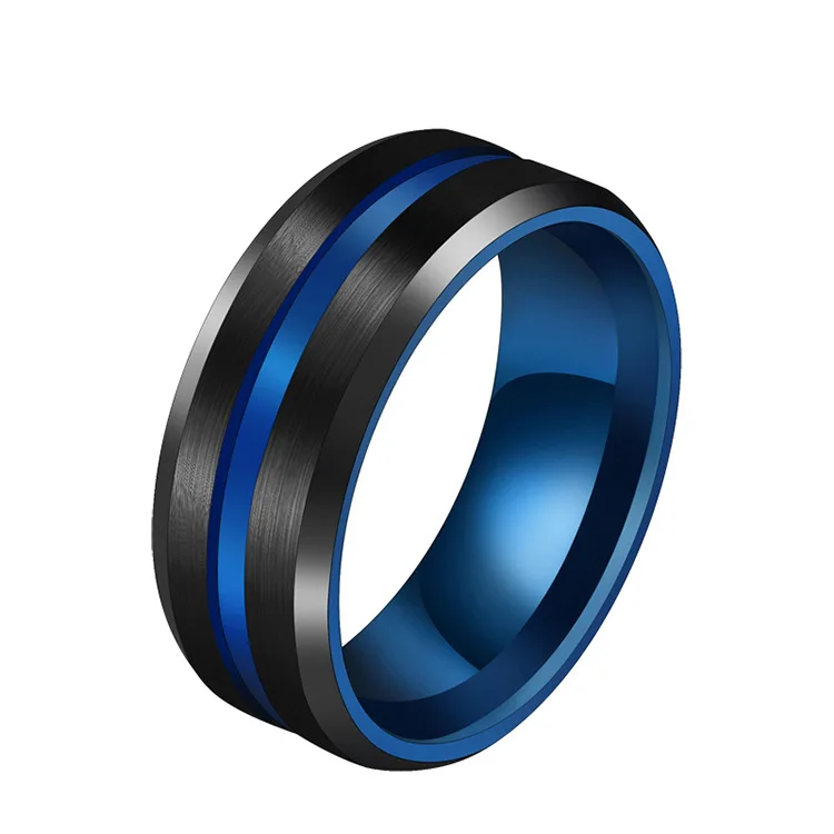 Wholesale Hip Hop Style Mens Party Gift Gun Black Silver Plated Titanium Stainless Steel Rings Jewelry For Male