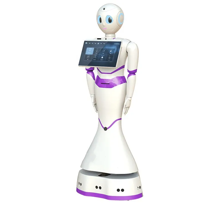 Popular selling smart Amy AI service robot 49kg android control system welcome robot for shopping mall